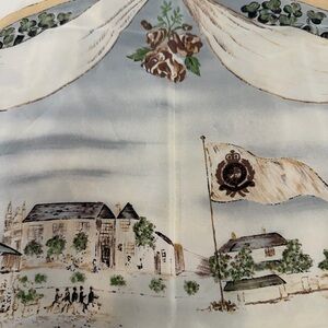 Polo by Ralph Lauren Cricket Scene Scarf - Cream and Brown